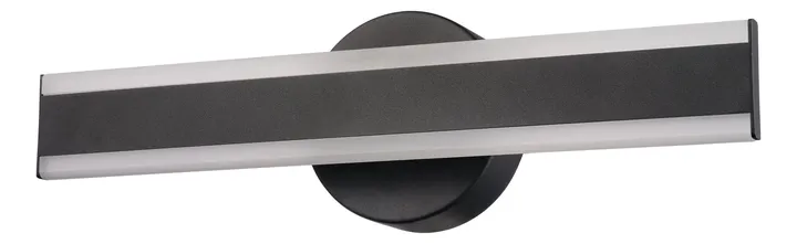 Matte black linear LED vanity bar, model KLN-203