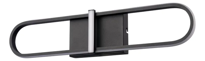 Matte black clip-form LED wall light, model KLN-246
